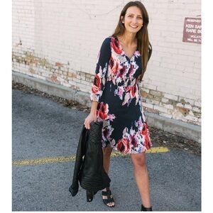 The Kate Spade Floral, but Moody, Dress